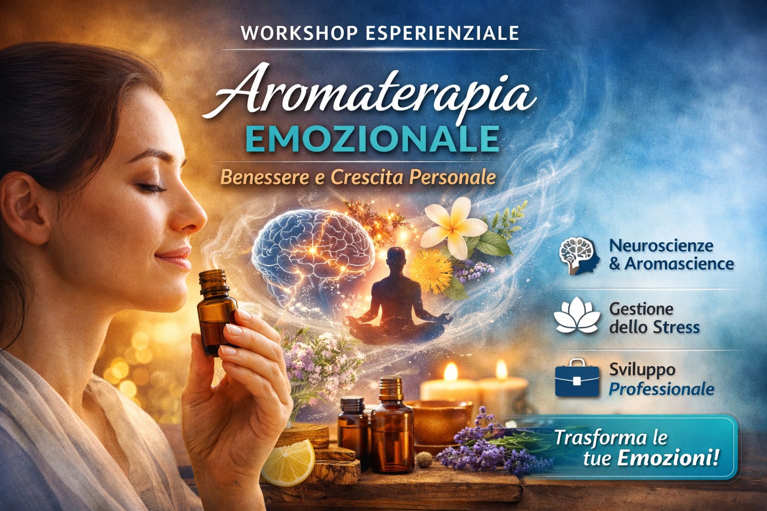 Dalle Emozioni alla Trasformazione: aromaterapia emozionale applicata