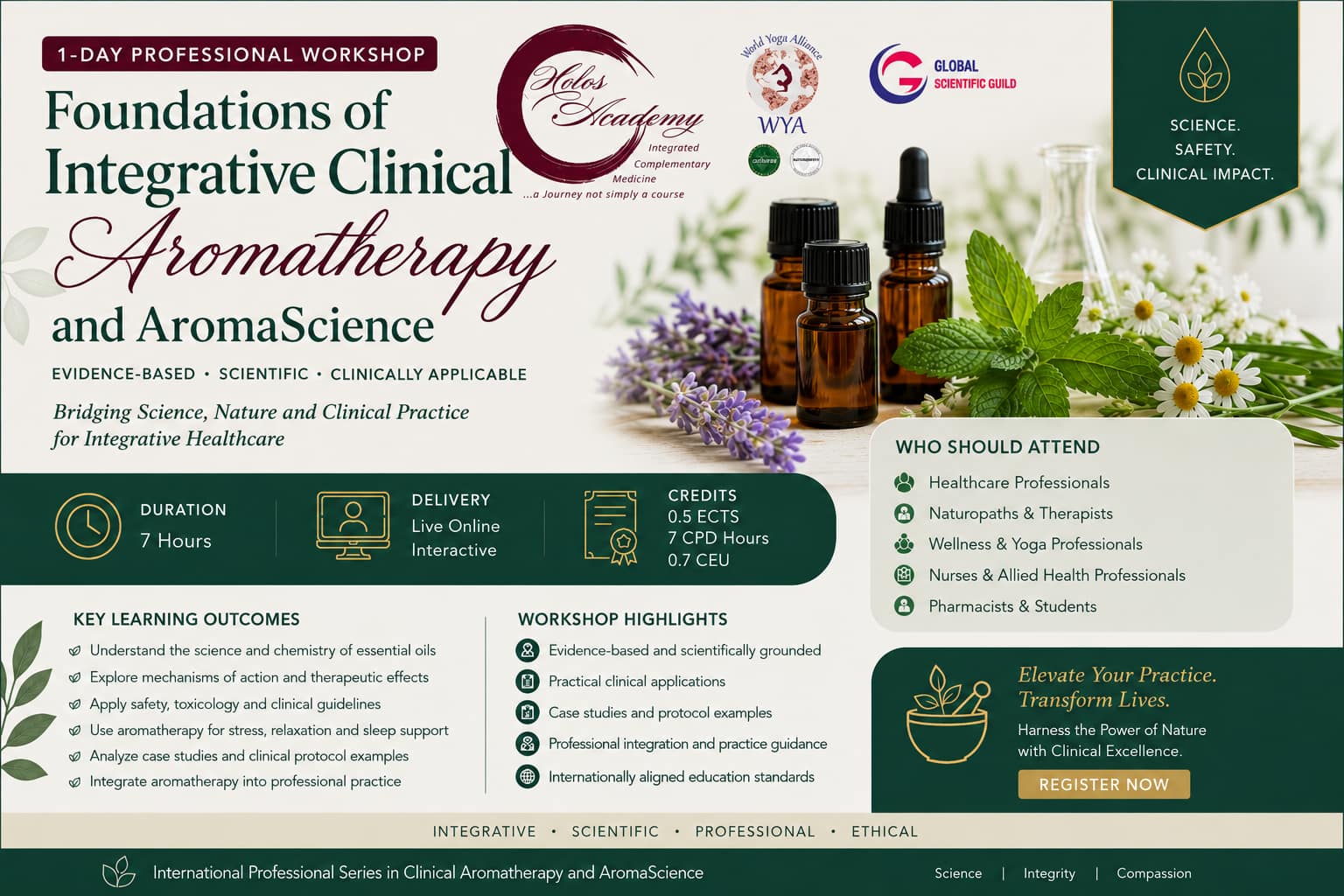 4/07/26 – Clinical Aromatherapy and AromaScience Integrative Clinical Applications